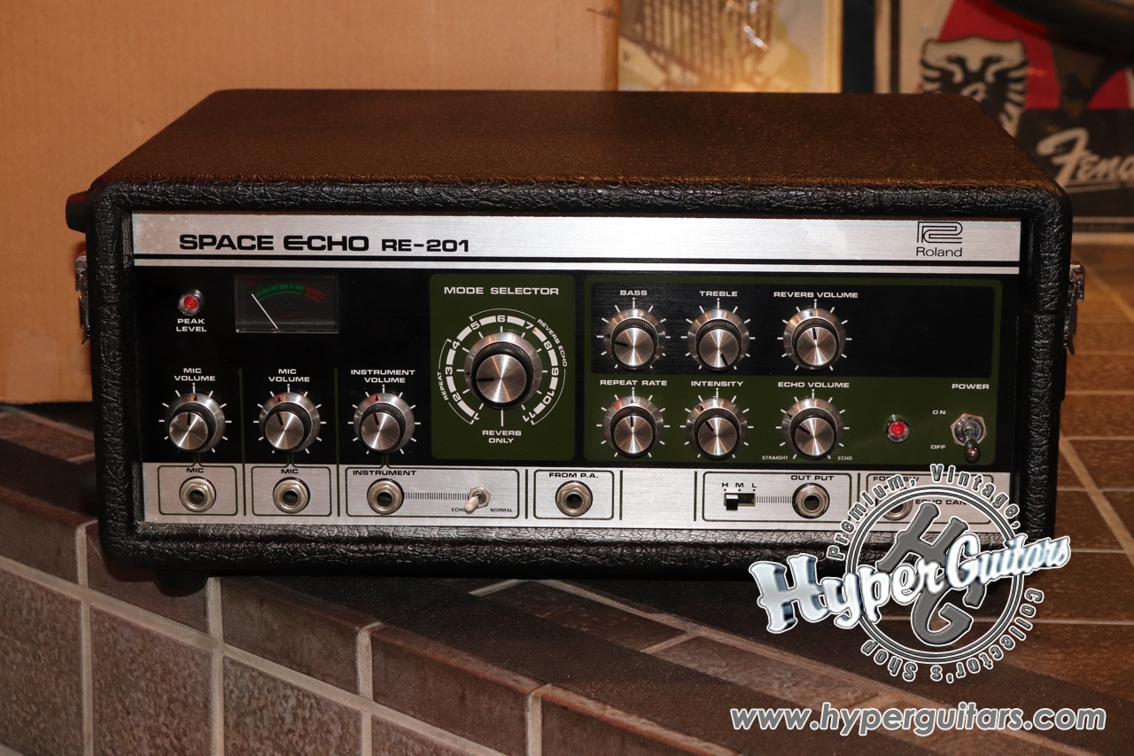 Roland 70's Space Echo RE-201 - ブラック - ハイパーギターズ Hyper Guitars | ヴィンテージギター &  アンプ専門店 |  50年代-70年代を中心に選りすぐった中古ヴィンテージギターとアンプの専門店ハイパーギターズHyperGuitars。当店は創業30年以上のヴィンテージギター  ...