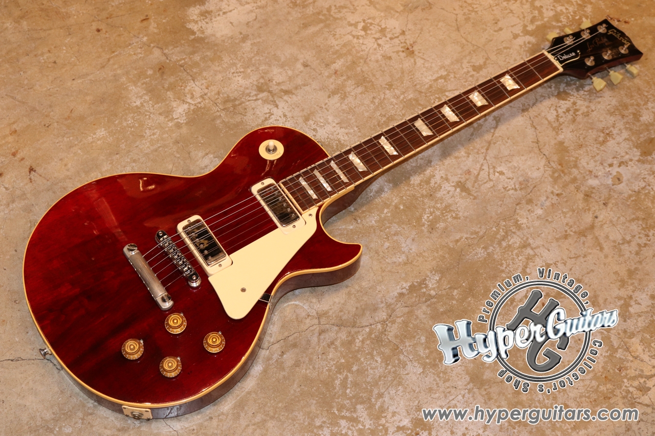Gibson '76 Les Paul Deluxe - ワインレッド - Hyper Guitars 