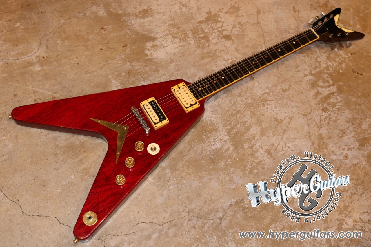 Dean 79 V Model Cherry Hyper Guitars Vintage Guitar And Amp 