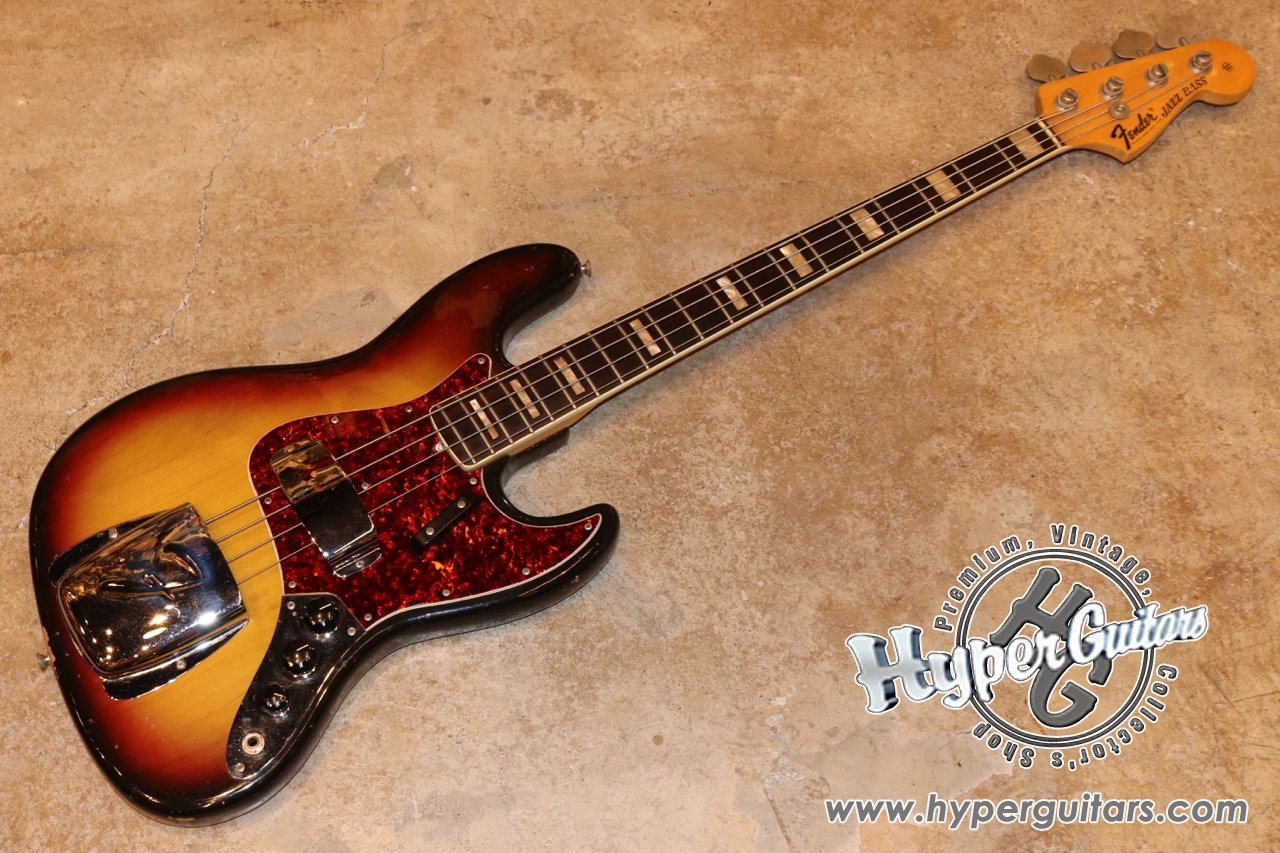 Fender '71 Jazz Bass - サンバースト / ローズ - Hyper Guitars