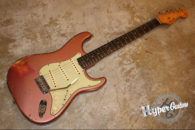 Fender '63 Stratocaster - バーガンディミストメタリック / ローズ 