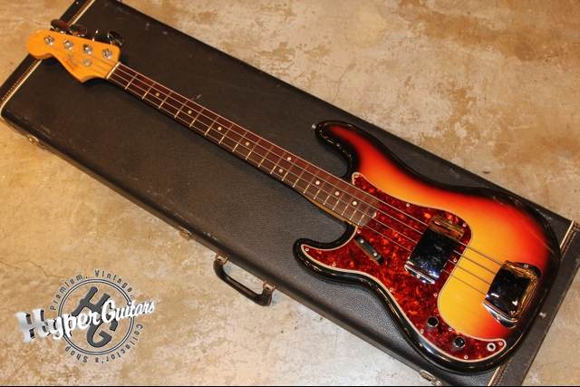 Fender '65 Precision Bass Lefty - サンバースト / ローズ - Hyper ...