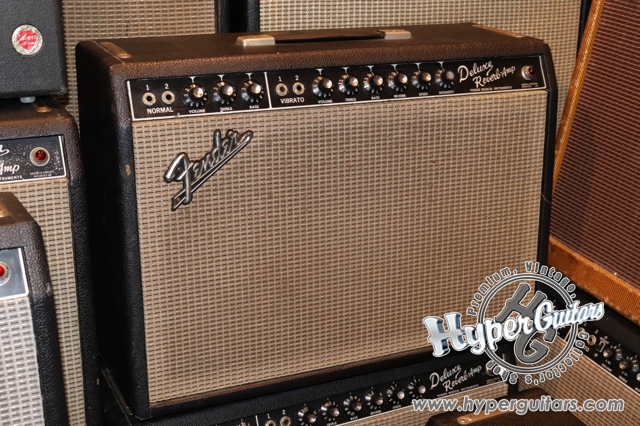 Fender '65 Deluxe Reverb Amp - ブラック フェイス - ハイパー 