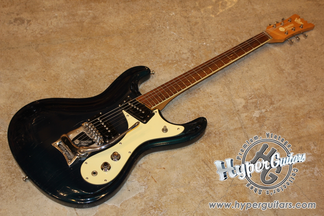 Mosrite '64 The Ventures Model - Ink Blue - Hyper Guitars 