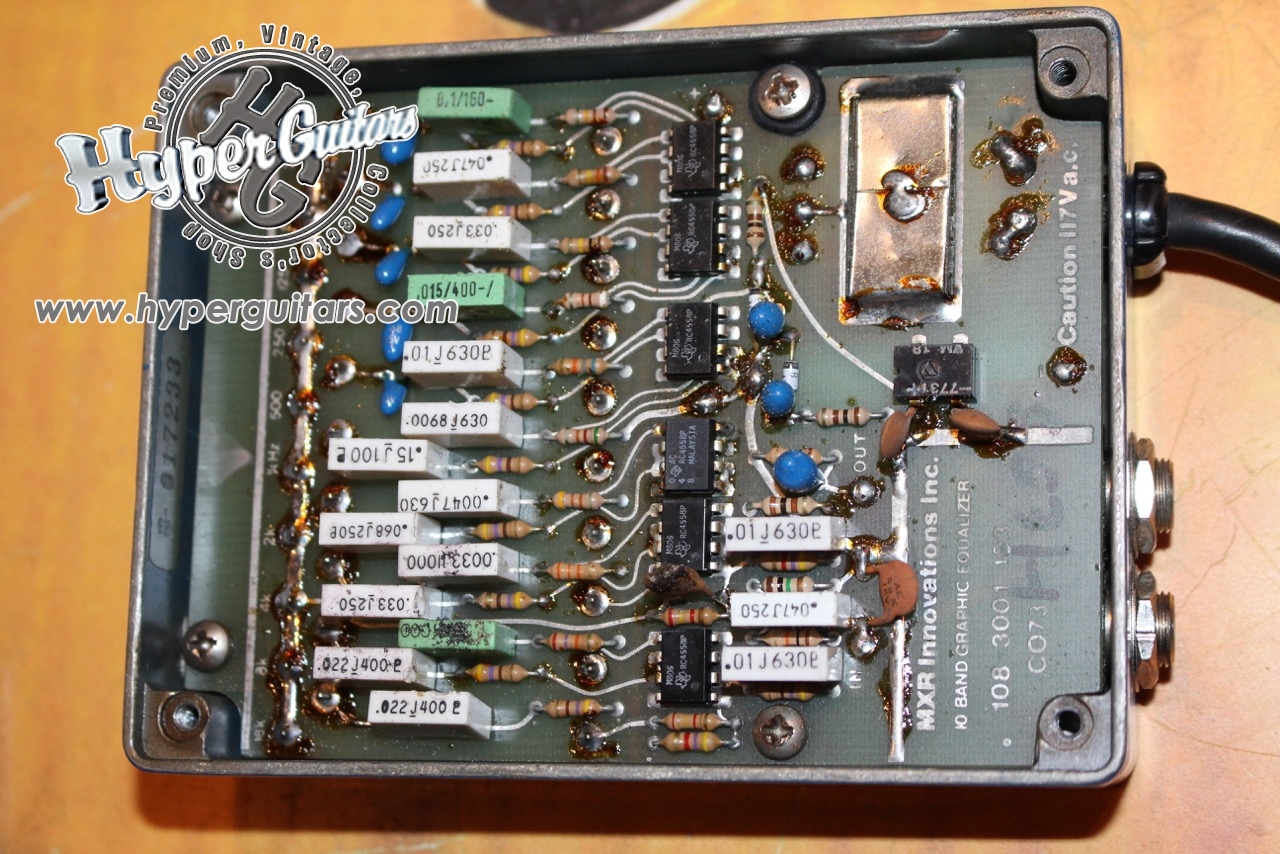 MXR 10バンドイコライザー（1980年代）・配線短くしてます。レア！