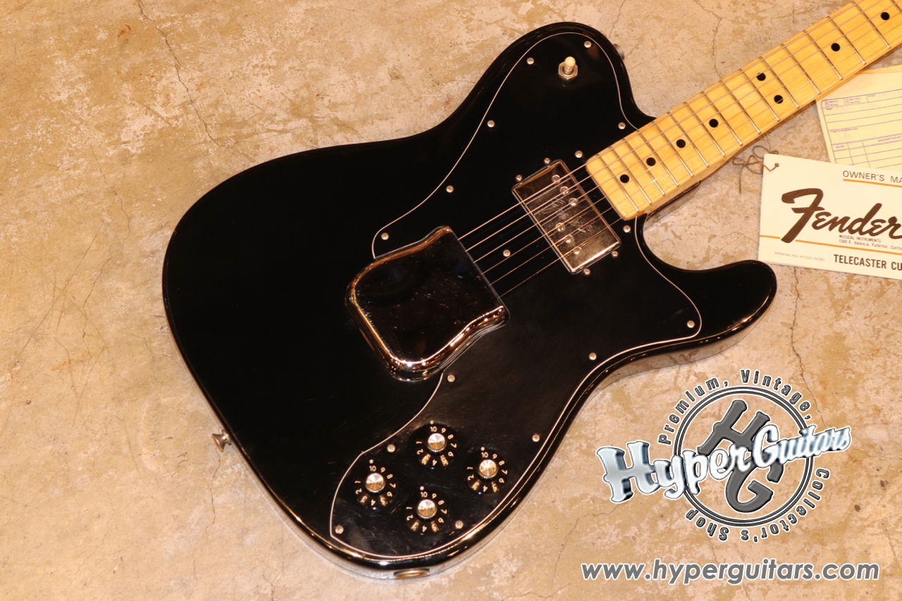 Fender '75 Telecaster Custom - ブラック / メイプル - Hyper Guitars 