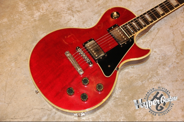 Gibson '75 Les Paul Custom - ワインレッド - Hyper Guitars