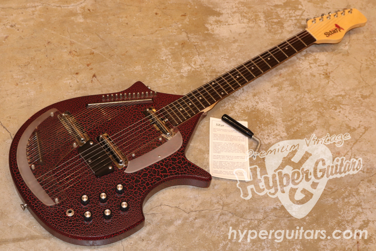 Jerry Jones 90's Electric Sitar - 赤系 - Hyper Guitars