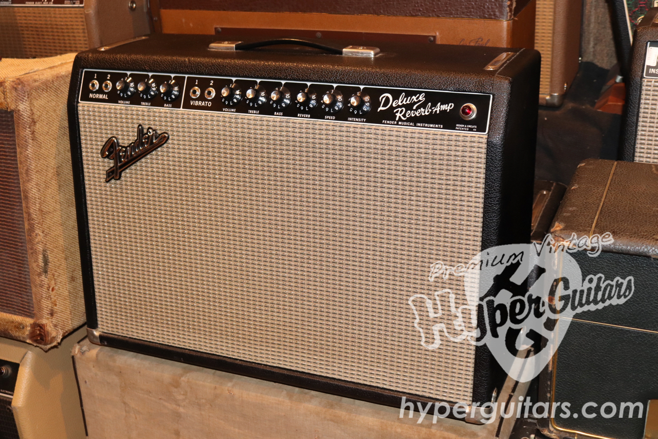 Fender '65 Deluxe Reverb Amp - Black Face - Hyper Guitars 