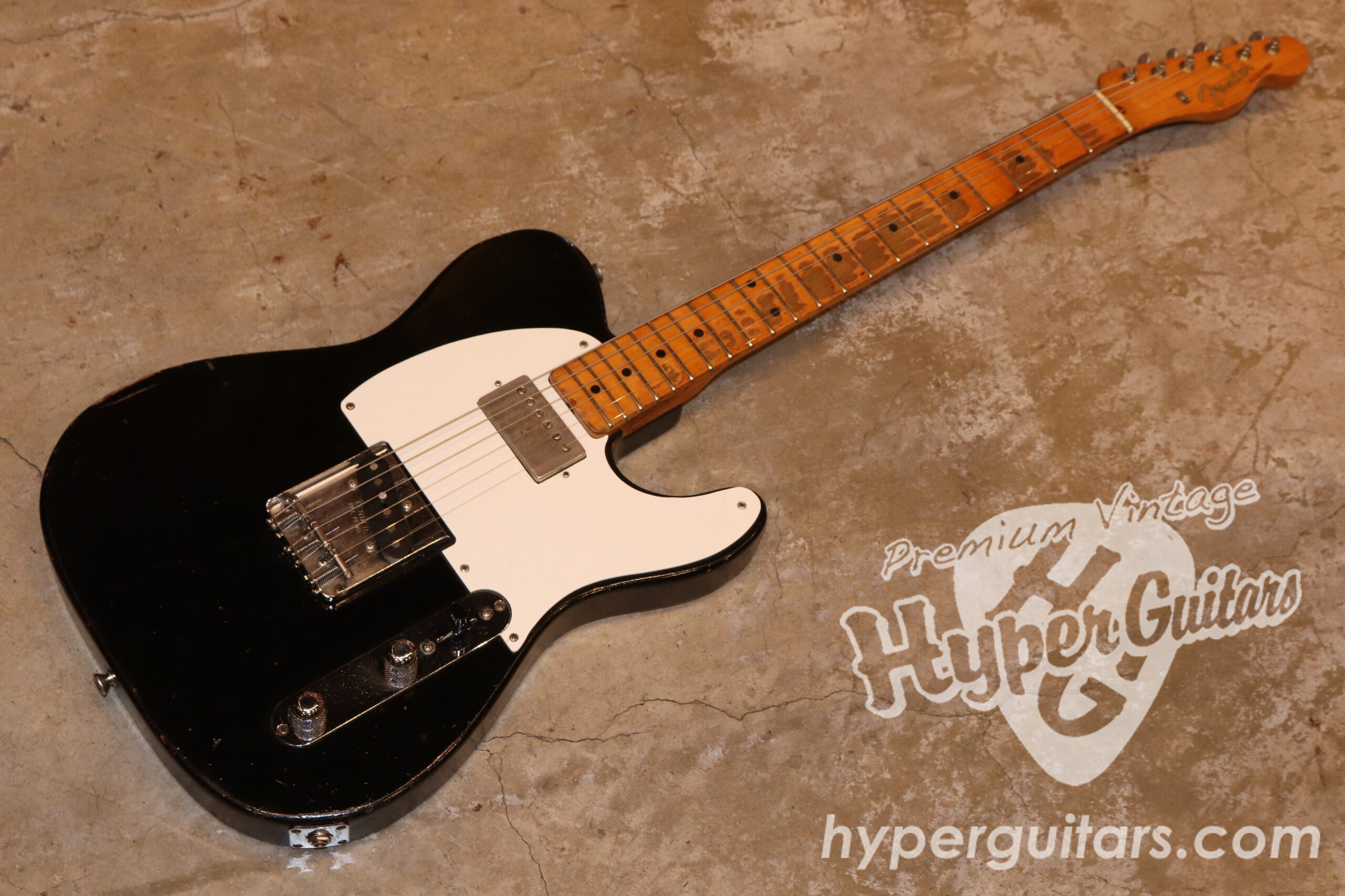 Fender 50's Esquire - リフィニッシュ ブラック / メイプル - Hyper