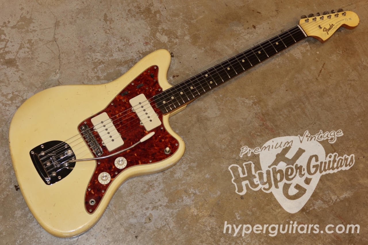 Fender '65 Jazzmaster - White / Rose - Hyper Guitars | VINTAGE