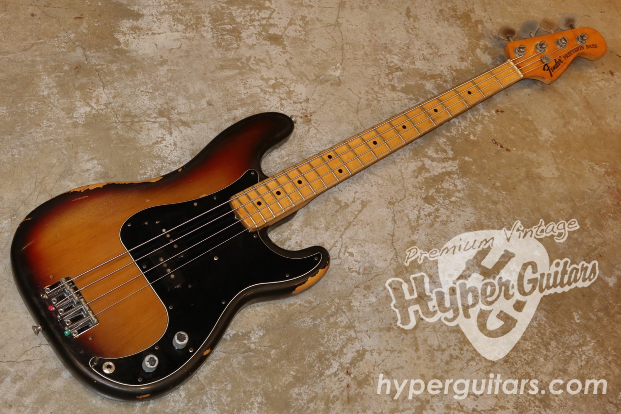 Fender '73 Precision Bass - サンバースト / メイプル - ハイパー 