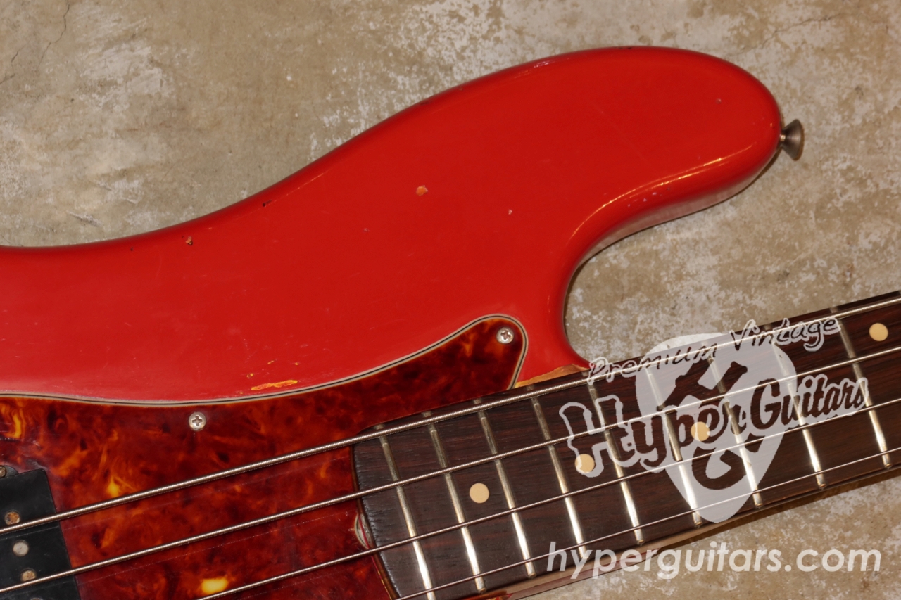 Fender '62 Precision Bass - ダコタレッド / スラブローズ - ハイパー 