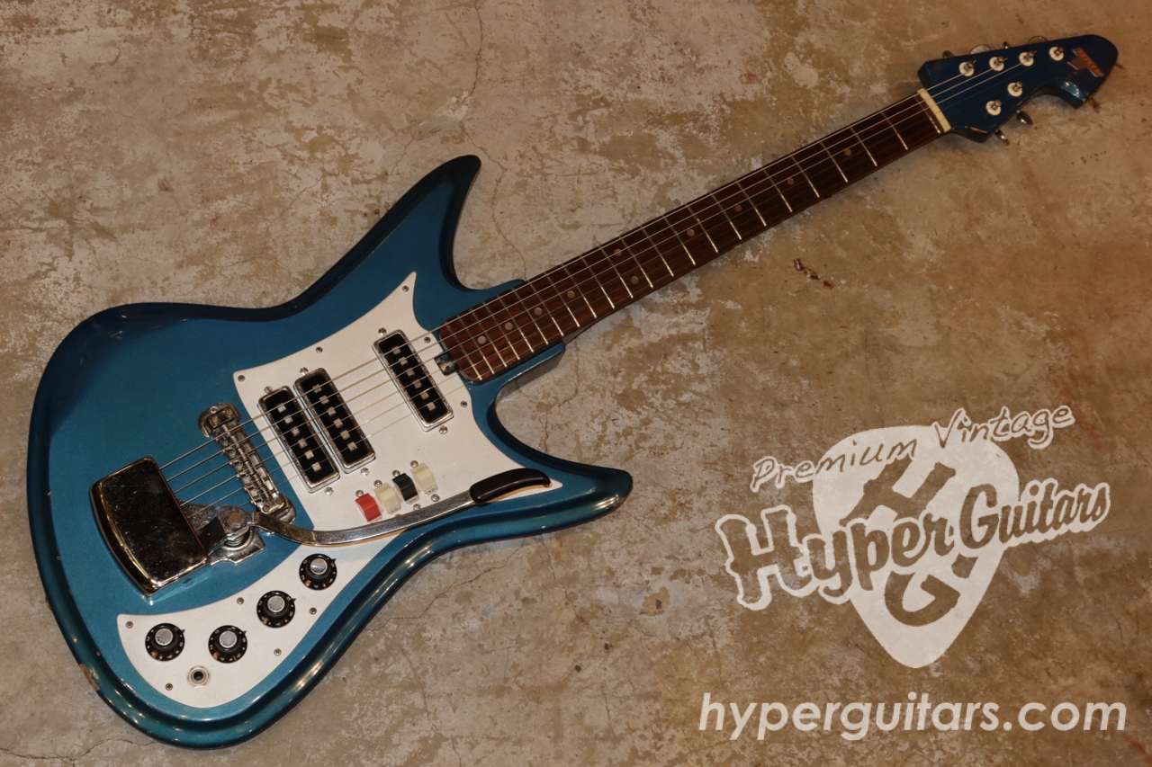 Teisco 60's Model K-3L - Blue - Hyper Guitars | VINTAGE GUITAR and 