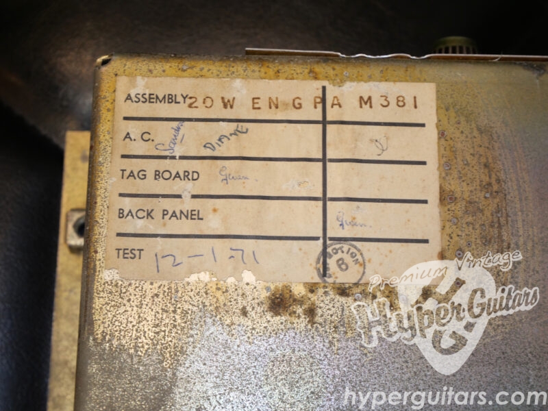 Marshall ’71 Model 1917 JMP P.A. 20 Head